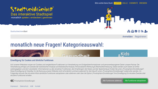 1. interaktives Stadtspiel f�r Leipzig