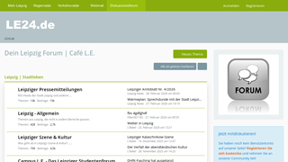  Caf� L.E. - Leipzigs gro�es Diskussionsforum