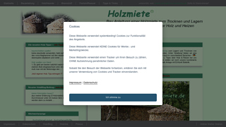 Bau einer Holzmiete - Zum Lagern von Feuerholz !