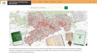 Sachsen - Historisches Ortsverzeichnis