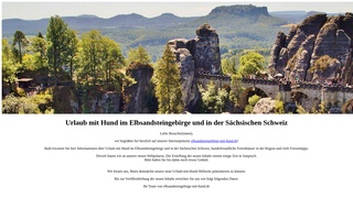 Wandern in der S�chsischen Schweiz mit Hund
