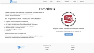 F�rderkreis der Singakademie Dresden e.V.